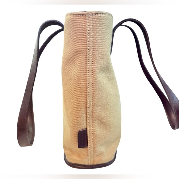 ‼️1999 COACH Greenwich Twill/Leather Tote‼️ - Picture 8 of 14